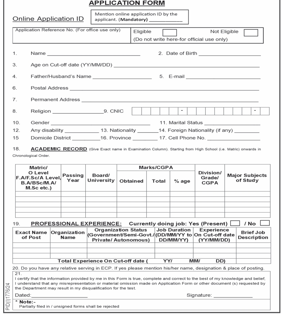 Election Commission of Pakistan ECP Islamabad Job 2024 Job Available at Election Commission of Pakistan ECP